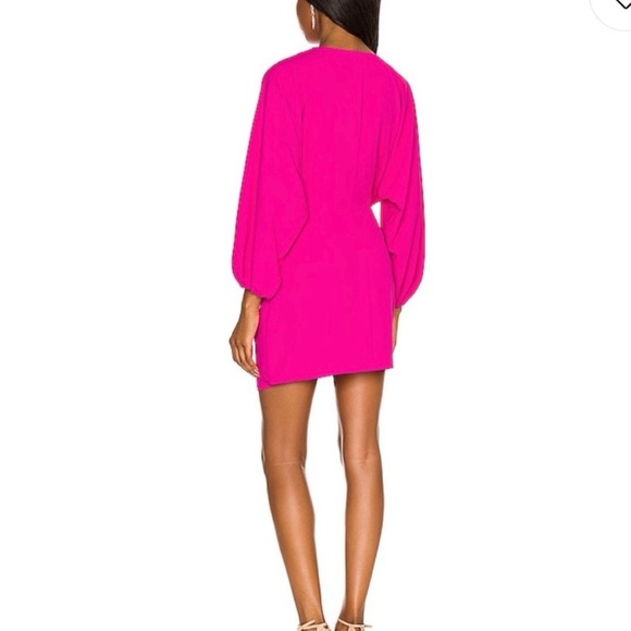 Amanda Uprichard Calabra Dress in Hot Pink Size M - Picture 6 of 6